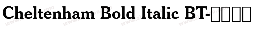 Cheltenham Bold Italic BT字体转换